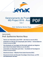 Gerenciamento de Projetos Com o MS-Project Avançado - AULA 1