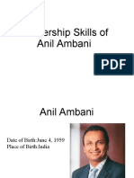 Leadership Skills of Anil Ambani