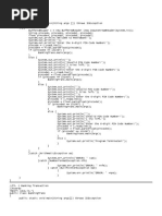 Banking Transaction Source Code