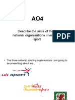 AO4 - Describe Uk Sport Sports Council Wales and Faw Best One