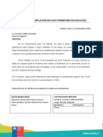 Solicitud de Ampliación de Plazo Bajo El 60%