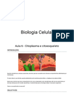 Aula 6 - Citoplasma e citoesqueleto