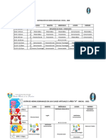 Horario de Clases 5 Años A