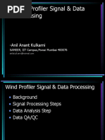 Wind Profiler Signal & Data Processing: - Anil Anant Kulkarni