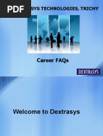 Download Dextrasys Technologies - Career FAQs by dexmuthu SN51984018 doc pdf