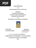 Seminar Report On Programmable Logic Controller PLC