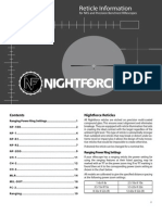 Night Force Reticle Manual