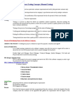 Software Testing Concepts (Manual Testing) : Definitions