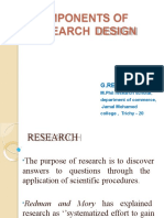 Components of Research Design: G.Reka