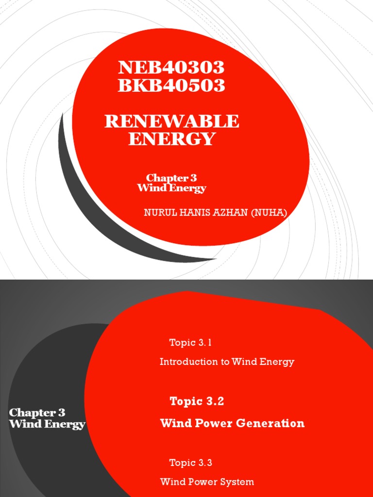 Chapter 3 - Wind Energy - Wind Power Generation | PDF | Wind Turbine ...
