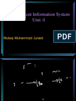 Management Information System Unit - I: Mutaqi Muhammad Junaid