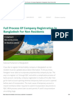 Full Process of Company Registration in Bangladesh For Non Residents