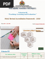 NAAC Revised Accreditation Framework - 2020: State Quality Assurance Cell (SQAC)