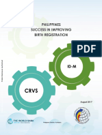 Philippines Success in Improving Birth Registration: August 2017