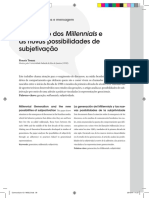 A Geração Dos Millennials e as Novas Possibilidades de Subjetivação (Renata Tomaz)