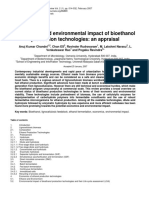 Economics and Environmental Impact of Bioethanol Production Technologies: An Appraisal