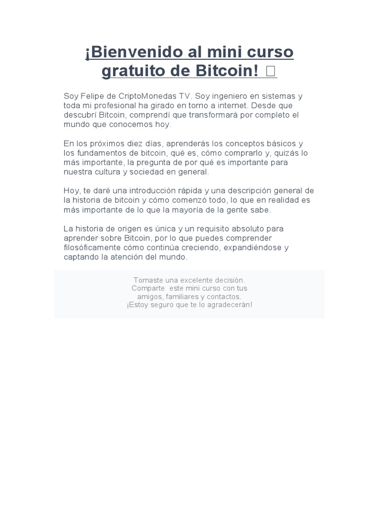 Curso Básico de Bitcoin: Historia y Minería | PDF | Bitcoin | Criptomoneda