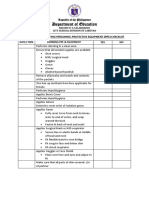 Department of Education: Donning and Doffing Personnel Protective Equipment (Ppe) Checklist YES NO