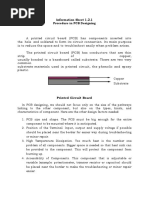 Information Sheet 1.2.1 Procedure in PCB Designing