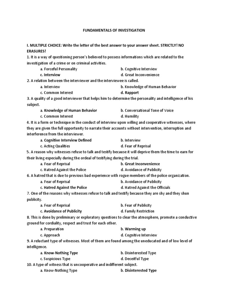 Fundamentals of Investigation | PDF | Forensic Science | Fingerprint