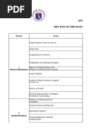 Dry Run of The Basic Education Learning Continuity Plans (Be LCP'S) Phase 3: Post Analysis