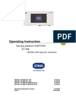 Operating Instruction: Device Platform RAPTOR