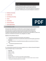 System Development Life Cycle: 3.1 Preliminary Study