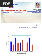 The Assignment Problem: Examwise Marks Disrtibution-Assignment