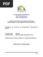 KCAU - Distance Learning - HCI Module