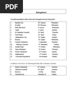List of Holidays 2009 PDF | PDF | Observances | Festival