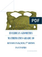 Euclidean Geometry Mathematics Grade 10: REVISION PACK (2020) 2 Edition Past Papers