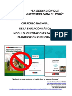 MODULO Orientaciones para la Planificación desde el Currículo Nacional de Educación Básica  Arte 2019ok