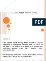 C A P M: Apital Sset Ricing Odel