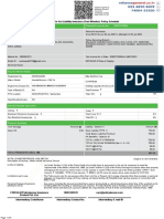 Reliance General Insurance Company Limited: "A" Policy For Act Liability Insurance (Two Wheeler) - Policy Schedule