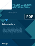 Konsep Dasar Manajemen Lab Fisika