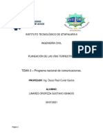 Planeación de Las Vías Terrestres - Tema 3