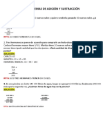 Problemas de Adición y Sustracción - Razonamiento - 3 Grado