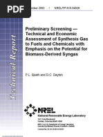 Download Preliminary Screening Technical and Economic Assessment of Synthesis Gas to Fuels and Chemicals by Nikolay Korneev SN51989124 doc pdf