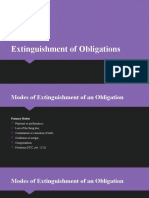 Extinguishment of Obligations