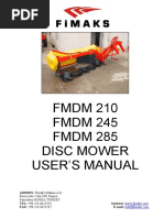 Disc Mower Manual