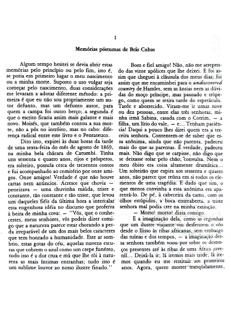 Memórias Postumas de Brás Cubas PDF