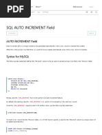 15 - SQL AUTO INCREMENT A Field