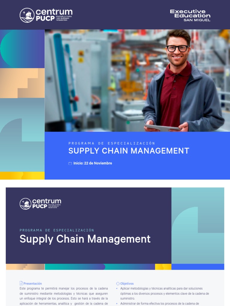 Especialización en Supply Chain Management | PDF | Gestión de la cadena ...
