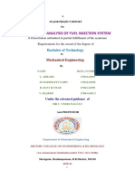 Design and Analysis of Fuel Injection System