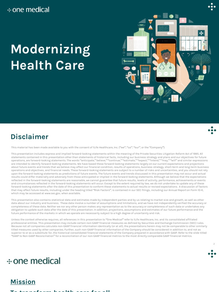 One Medical: Transforming Health Care Model | PDF | Health Care ...