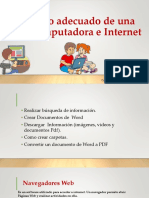 Uso adecuado de computadora e internet