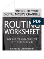 Routing Worksheets for Live Audio