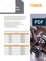 Double-Row Ball Screw Support Bearing Interchange