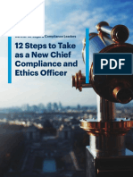 12 Steps To Take As A New Chief Compliance and Ethics Officer