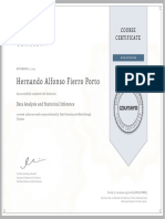 Certificado Data Analysis